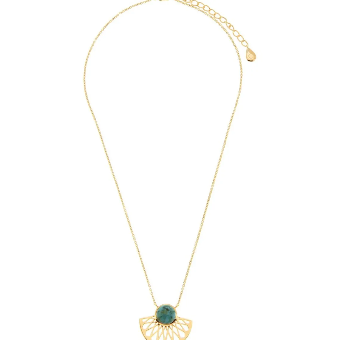 Kosma Paris Collier et pendentif Kosma Mia BNS08175-OCTUBU - Métal Doré Jaune & Turquoise Femme | Femme Collier Et Pendentif