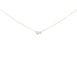 Les Interchangeables Collier et pendentif A54327 - Serti PM-GM Or Rose Cristal Femme | Femme Collier Et Pendentif