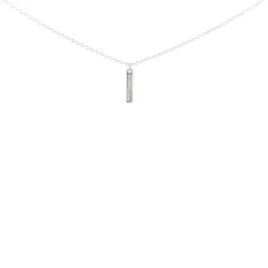 Les Interchangeables Collier et pendentif A54273 - Barette Strassée PM Palladium Cristal Femme | Femme Collier Et Pendentif