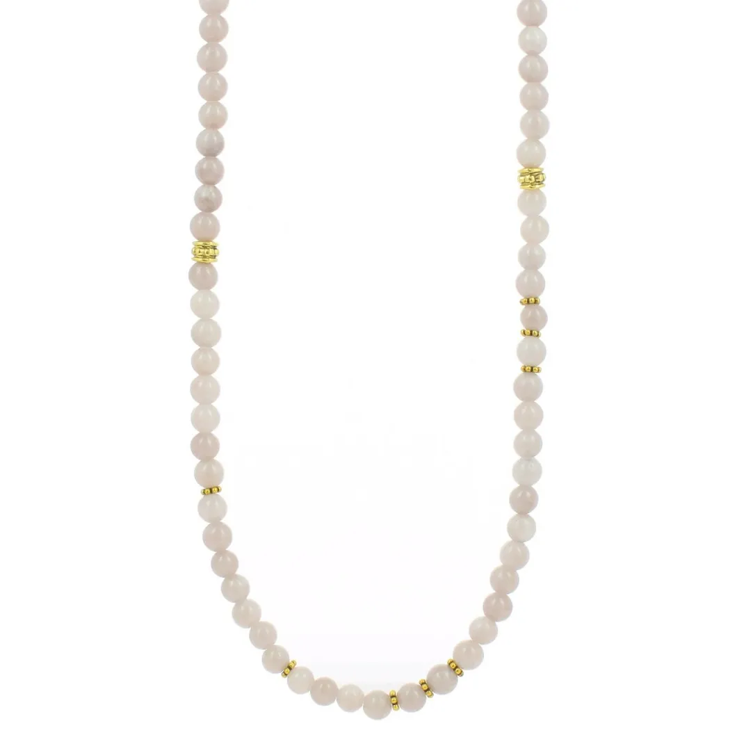 Les Interchangeables Collier et pendentif A59273 - Sautoir Bobo Chic Beige Rose Femme | Femme Collier Et Pendentif