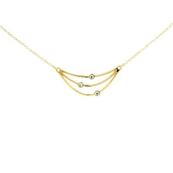Les Interchangeables Collier et pendentif A60408 - Orbite Couleur Doré Femme | Femme Collier Et Pendentif