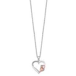 Lotus Silver Collier et pendentif LP1596-1-1 - coeur moments Argent Femme | Femme Collier Et Pendentif