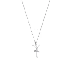 Lotus Silver Collier et pendentif LP1684-1/1 - danseuse fantasy Argent Femme | Femme Collier Et Pendentif