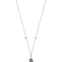 Morellato Bijoux Collier et pendentif Morellato SAIW09 - Collier et pendentif Cristaux Bleu Femme | Femme Collier Et Pendentif