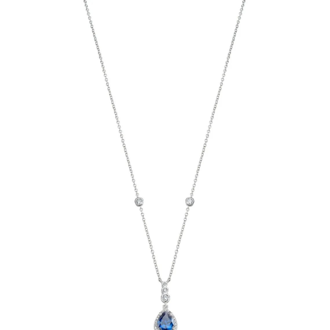 Morellato Bijoux Collier et pendentif Morellato SAIW09 - Collier et pendentif Cristaux Bleu Femme | Femme Collier Et Pendentif
