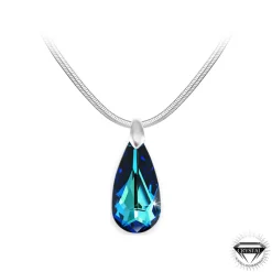So Charm Bijoux Collier et pendentif So Charm cristal goutte bleue - Collier Femme | Femme Collier Et Pendentif