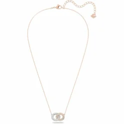 Swarovski Bijoux Collier et pendentif 5414999 - Acier Doré Rose Cristaux Swarovski Femme | Femme Collier Et Pendentif