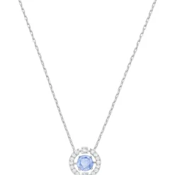Swarovski Bijoux Collier et pendentif Swarovski 5279425 - Collier et pendentif Acier Cristal Bleu Femme | Femme Collier Et Pendentif