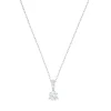 Swarovski Bijoux Collier et pendentif Swarovski 5472635 - Pendentif Solitaire Métal Rhodié et Cristaux Étincelants Femme | Femme Collier Et Pendentif