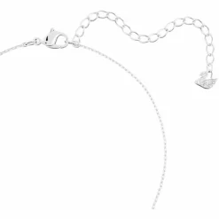 Swarovski Bijoux Collier et pendentif Swarovski 5472635 - Pendentif Solitaire Métal Rhodié et Cristaux Étincelants Femme | Femme Collier Et Pendentif