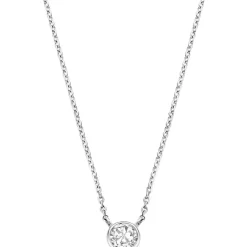 Ti Sento Collier et pendentif 3845ZI-42 - Collier et pendentif Argent Blanc Femme | Femme Collier Et Pendentif