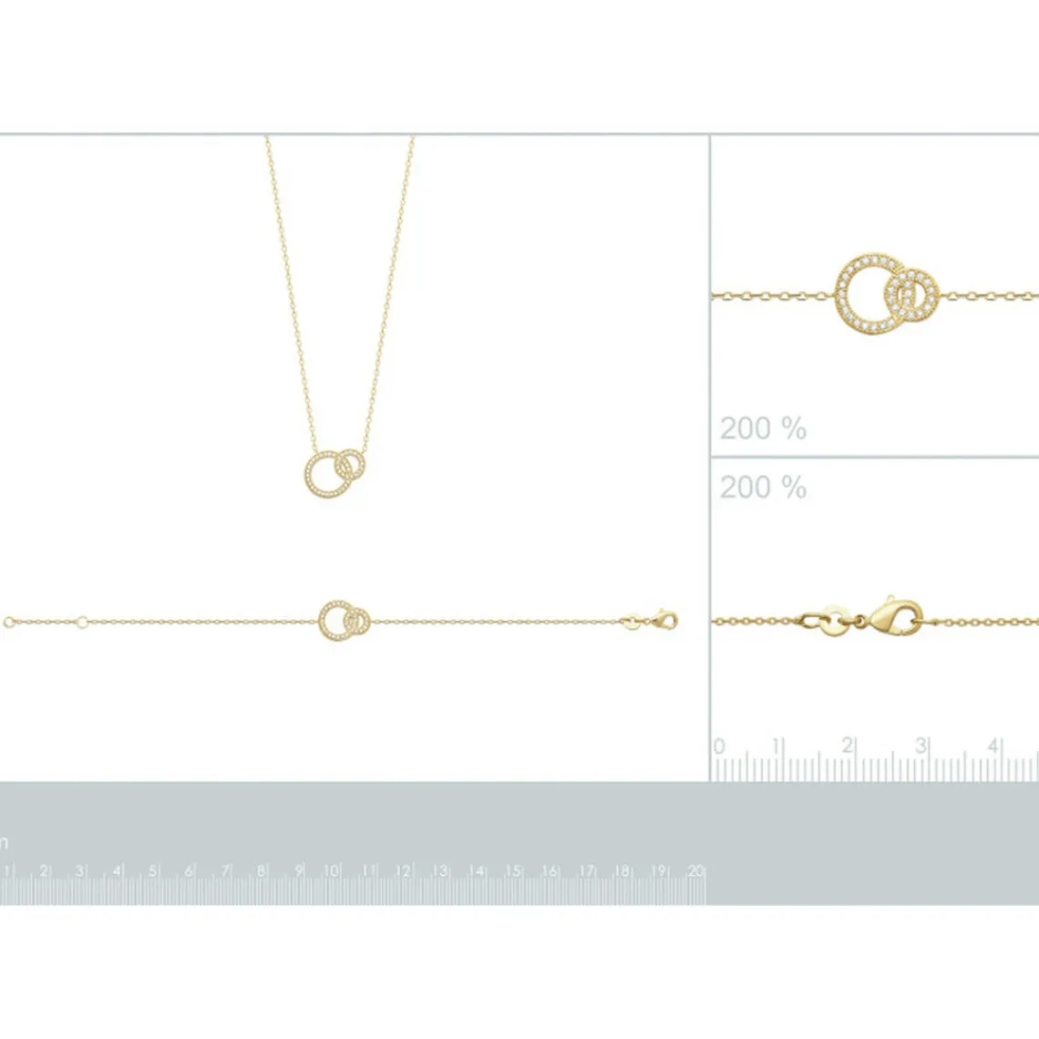 Maison de la Bijouterie Collier fantaisie maille forçat plaqué or UW33V345 | Femme Collier Et Pendentif