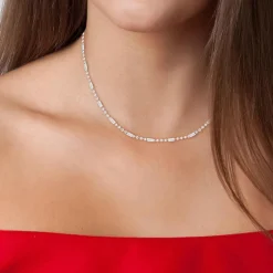 Angèle M Bijoux Collier femme Angèle M - B2376-ARGENT Acier Argent | Femme Collier Et Pendentif