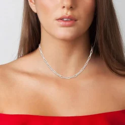 Angèle M Bijoux Collier femme Angèle M B2368-ARGENT - Acier Argent | Femme Collier Et Pendentif