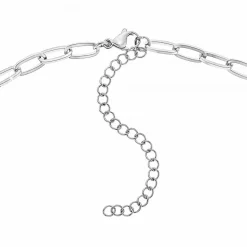 Angèle M Bijoux Collier femme Angèle M B2368-ARGENT - Acier Argent | Femme Collier Et Pendentif