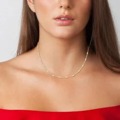 Angèle M Bijoux Collier femme Angèle M - B2376-DORE Acier Doré | Femme Collier Et Pendentif