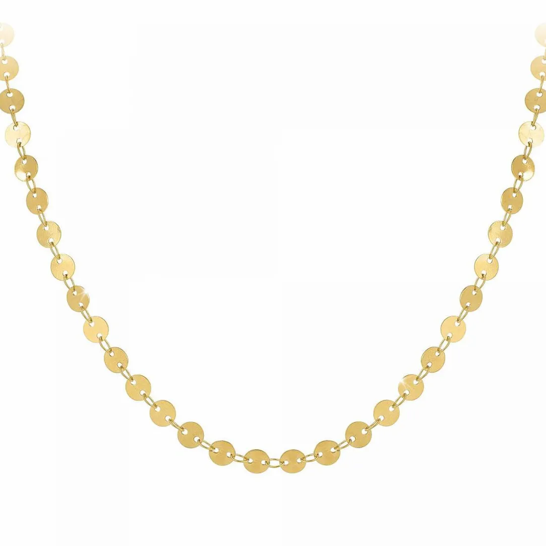 Angèle M Bijoux Collier femme Angèle M B2392-DORE - Acier Doré | Femme Collier Et Pendentif