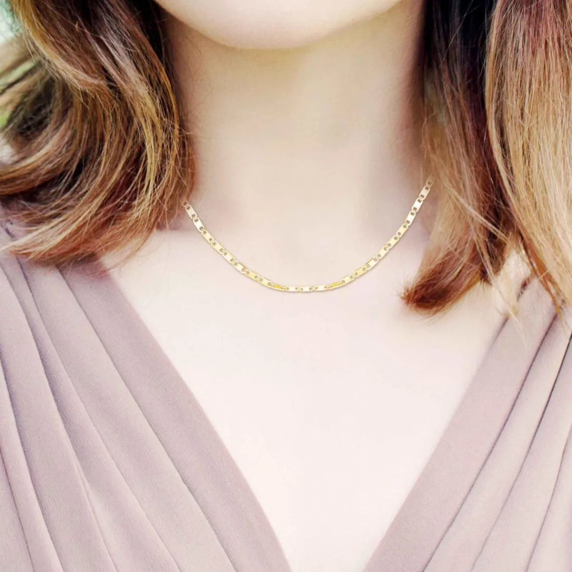 Angèle M Bijoux Collier femme Angèle M B2390-DORE - Acier Doré | Femme Collier Et Pendentif