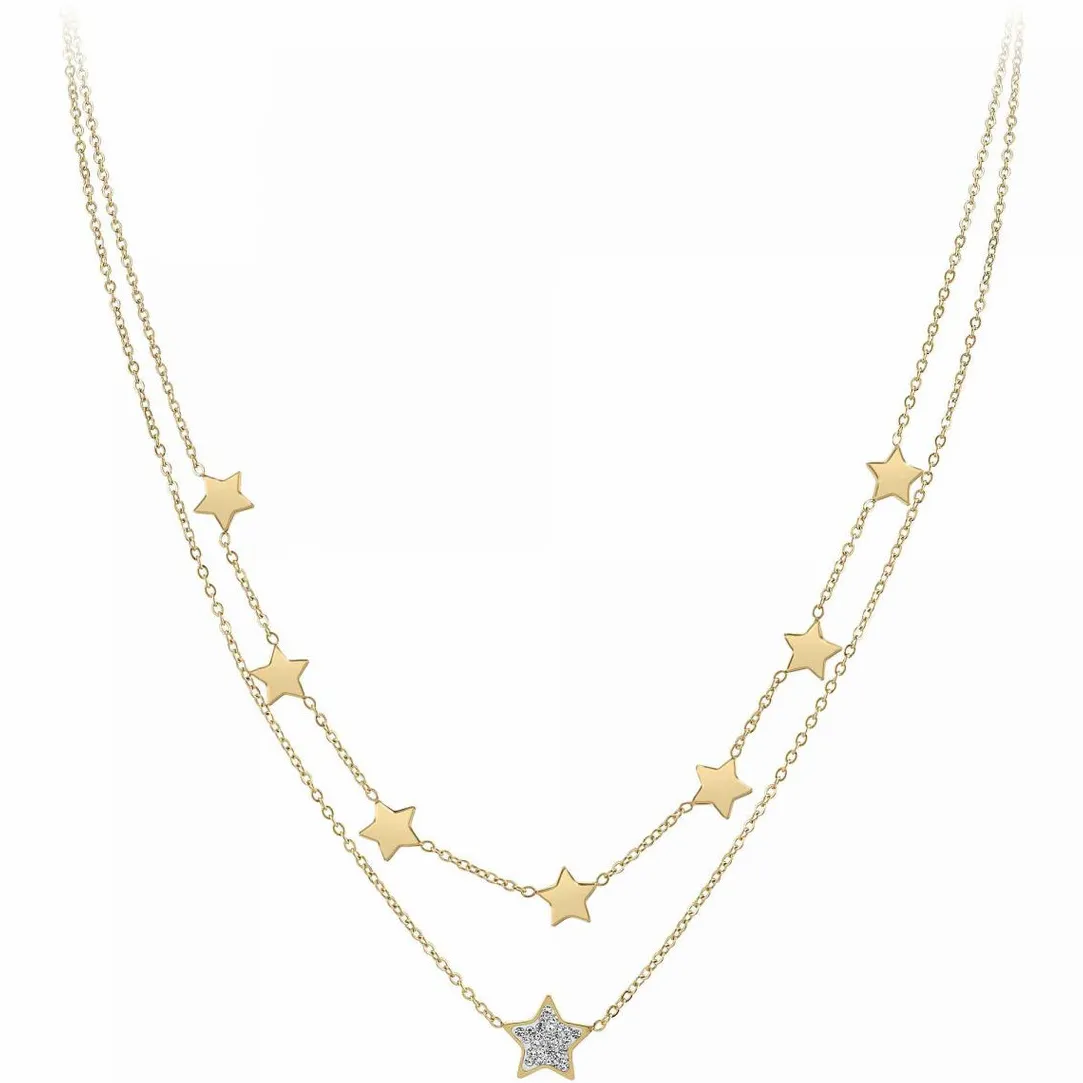 Angèle M Bijoux Collier femme Angèle M B2761-DORE - Acier Doré | Femme Collier Et Pendentif