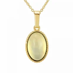Angèle M Bijoux Collier femme Angèle M B2458-WHITE-ONYX - Métal Doré | Femme Collier Et Pendentif