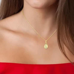 Angèle M Bijoux Collier femme Angèle M B2458-WHITE-ONYX - Métal Doré | Femme Collier Et Pendentif