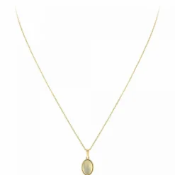 Angèle M Bijoux Collier femme Angèle M B2458-WHITE-ONYX - Métal Doré | Femme Collier Et Pendentif