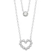 Maison de la Bijouterie Collier femme argent cœur oxyde de zirconium VW36Y445 | Femme Collier Et Pendentif