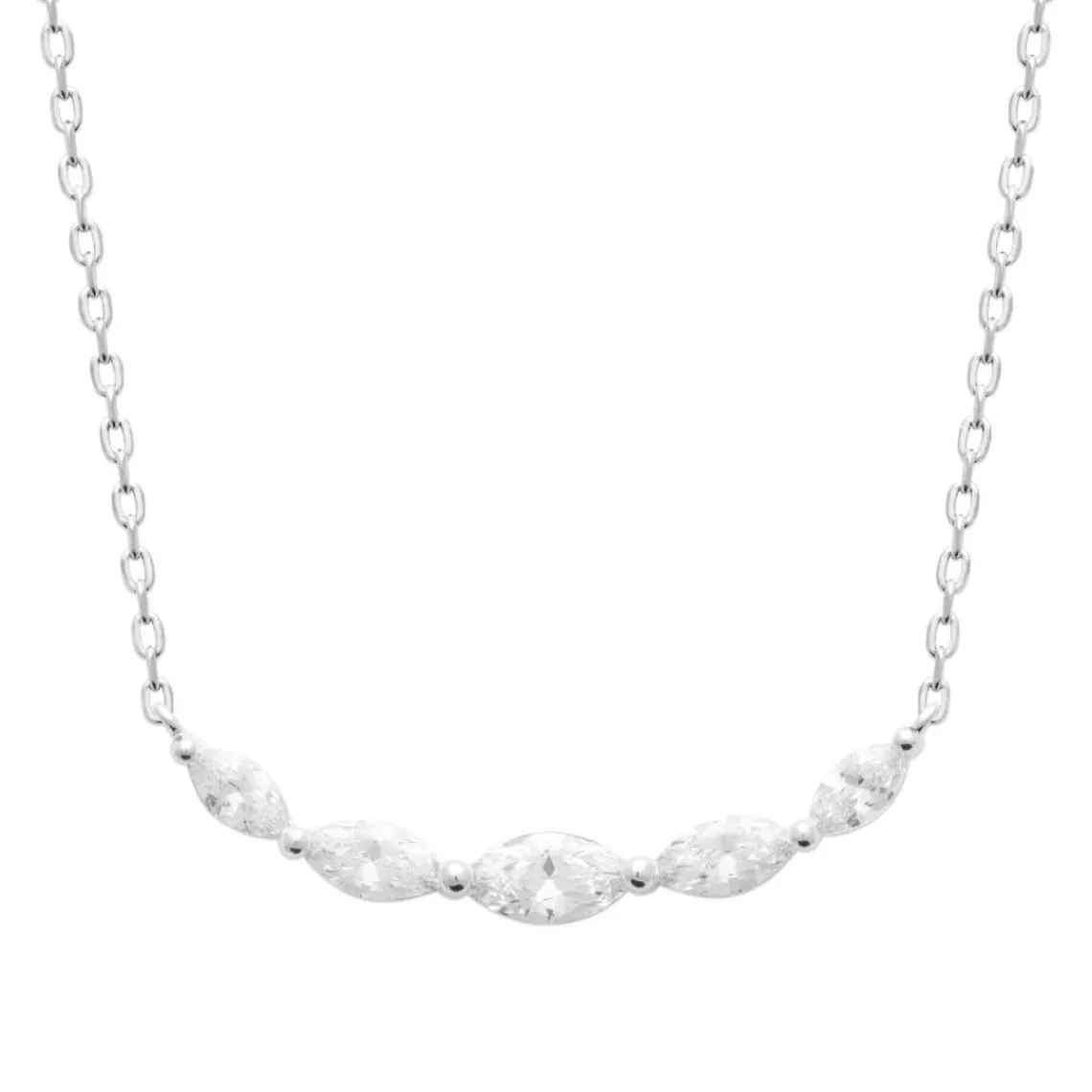 Maison de la Bijouterie Collier femme argent fantaisie oxyde de zirconium VW3U4V45 | Femme Collier Et Pendentif