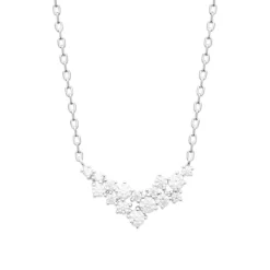 Maison de la Bijouterie Collier femme argent fantaisie oxydes de zirconium VW3U3345 | Femme Collier Et Pendentif