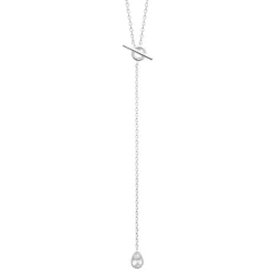 Maison de la Bijouterie Collier femme argent goutte oxyde VW40ZY45 | Femme Collier Et Pendentif