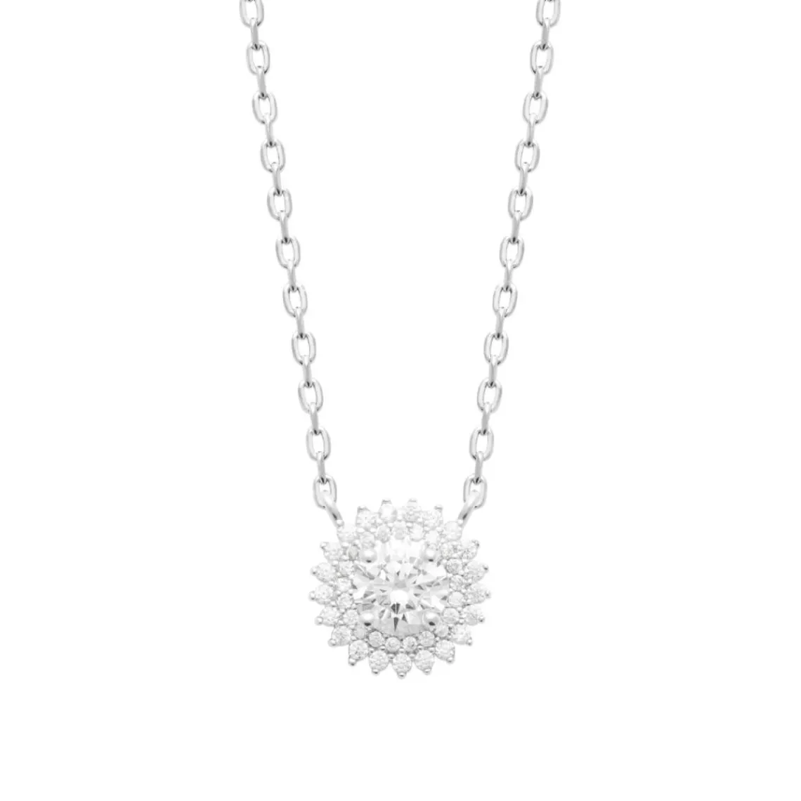 Maison de la Bijouterie Collier femme argent oxyde de zirconium VW3UV045 Argent | Femme Collier Et Pendentif
