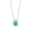 Maison de la Bijouterie Collier femme argent oxyde de zirconium pierre bleue VW36U545 | Femme Collier Et Pendentif