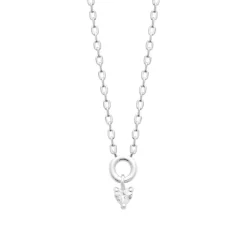 Maison de la Bijouterie Collier femme argent pendentif oxyde de zirconium VW3VU345 | Femme Collier Et Pendentif