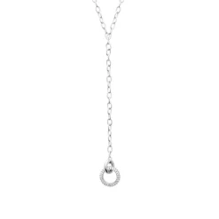 Maison de la Bijouterie Collier femme argent pendentif anneau VW355Z45 | Femme Collier Et Pendentif