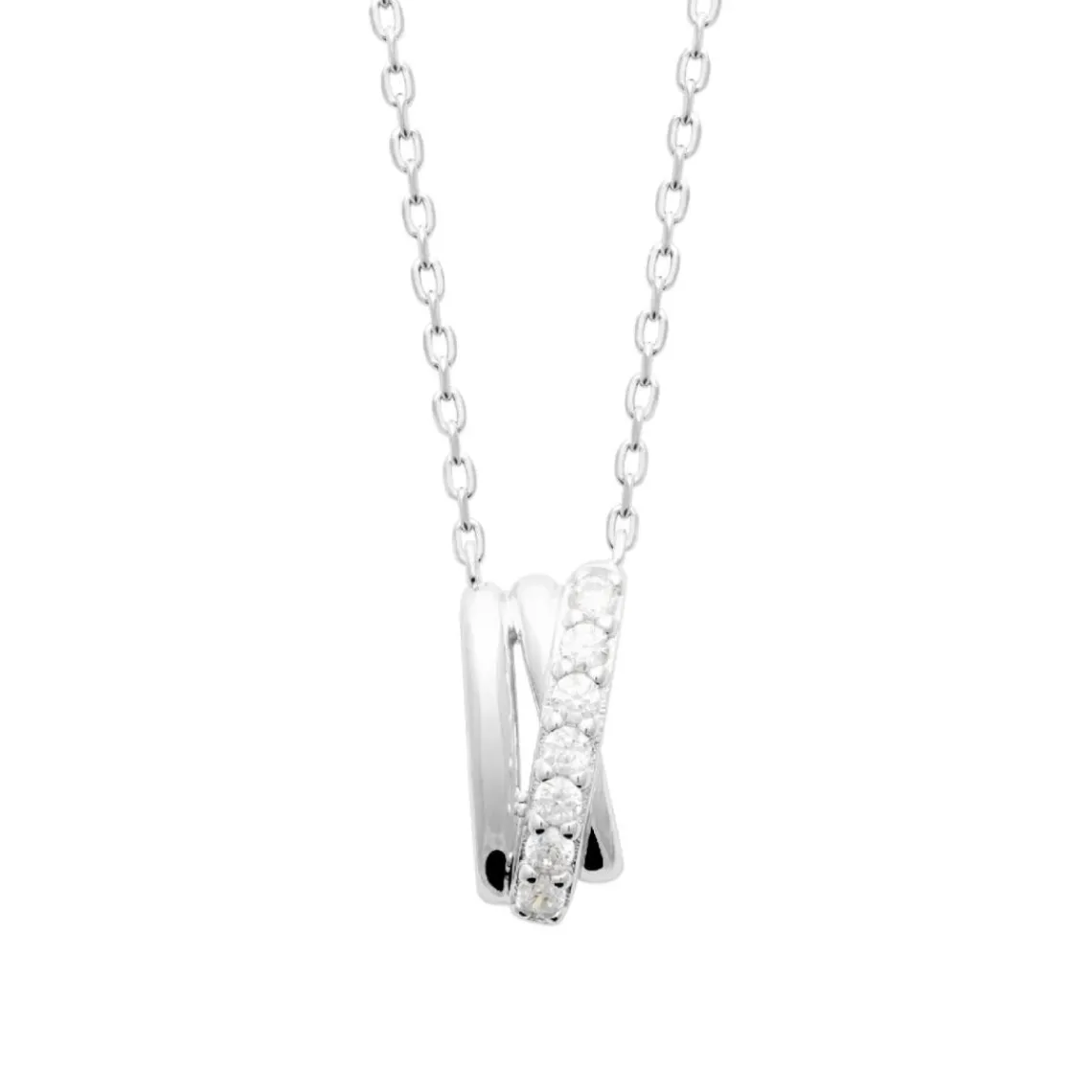 Maison de la Bijouterie Collier femme argent pendentif oxyde de zirconium VW3V4545 | Femme Collier Et Pendentif