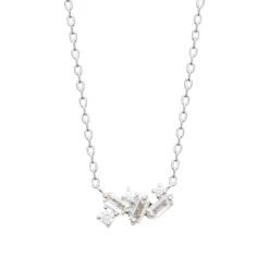 Maison de la Bijouterie Collier femme argent pendentif de zirconium VW3WUW45 | Femme Collier Et Pendentif