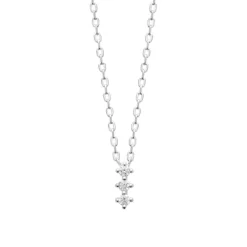 Maison de la Bijouterie Collier femme argent pendentif oxyde de zirconium VW3W6545 | Femme Collier Et Pendentif