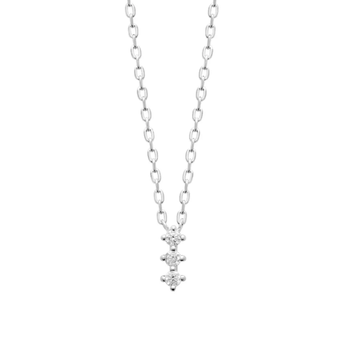 Maison de la Bijouterie Collier femme argent pendentif oxyde de zirconium VW3W6545 | Femme Collier Et Pendentif