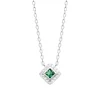 Maison de la Bijouterie Collier femme argent pendentif pierre verte VW3UV445 | Femme Collier Et Pendentif