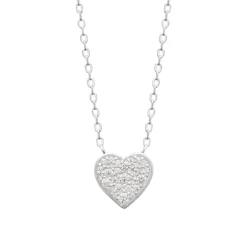 Maison de la Bijouterie Collier femme argent pendentif cœur oxyde VW3W5V45 | Femme Collier Et Pendentif
