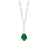 Maison de la Bijouterie Collier femme argent pendentif oxyde verte VW3UWU45 | Femme Collier Et Pendentif