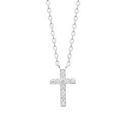 Maison de la Bijouterie Collier femme argent pendentif croix oxyde VW3W5545 | Femme Collier Et Pendentif