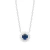 Maison de la Bijouterie Collier femme argent pendentif pierre bleue VW3UVZ45 | Femme Collier Et Pendentif