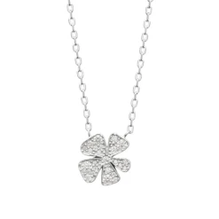 Maison de la Bijouterie Collier femme argent pendentif trèfle oxyde VW3W5W45 | Femme Collier Et Pendentif