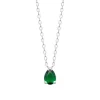 Maison de la Bijouterie Collier femme argent pendentif goutte verte VW3UW645 | Femme Collier Et Pendentif