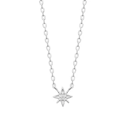 Maison de la Bijouterie Collier femme argent pendentif étoile oxyde VW3W5045 | Femme Collier Et Pendentif