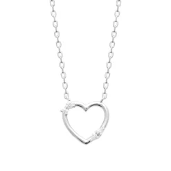 Maison de la Bijouterie Collier femme argent pendentif cœur fantaisie VW3U6Y45 | Femme Collier Et Pendentif