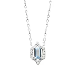 Maison de la Bijouterie Collier femme argent pendentif oxyde de zirconium VW3W0345 | Femme Collier Et Pendentif
