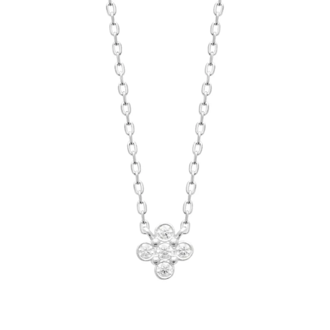 Maison de la Bijouterie Collier femme argent pendentif oxydes de zirconium VW3VV045 | Femme Collier Et Pendentif