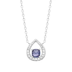 Maison de la Bijouterie Collier femme argent pendentif pierre violette VW3YWU45 | Femme Collier Et Pendentif